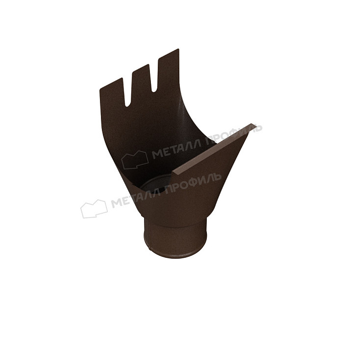 Воронка водосборная МЕТАЛЛ ПРОФИЛЬ Foramina PUR D100/300 Ral 7024